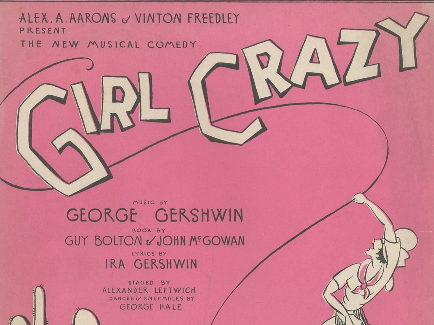 Original sheet music for the Gershwins' Girl Crazy.
