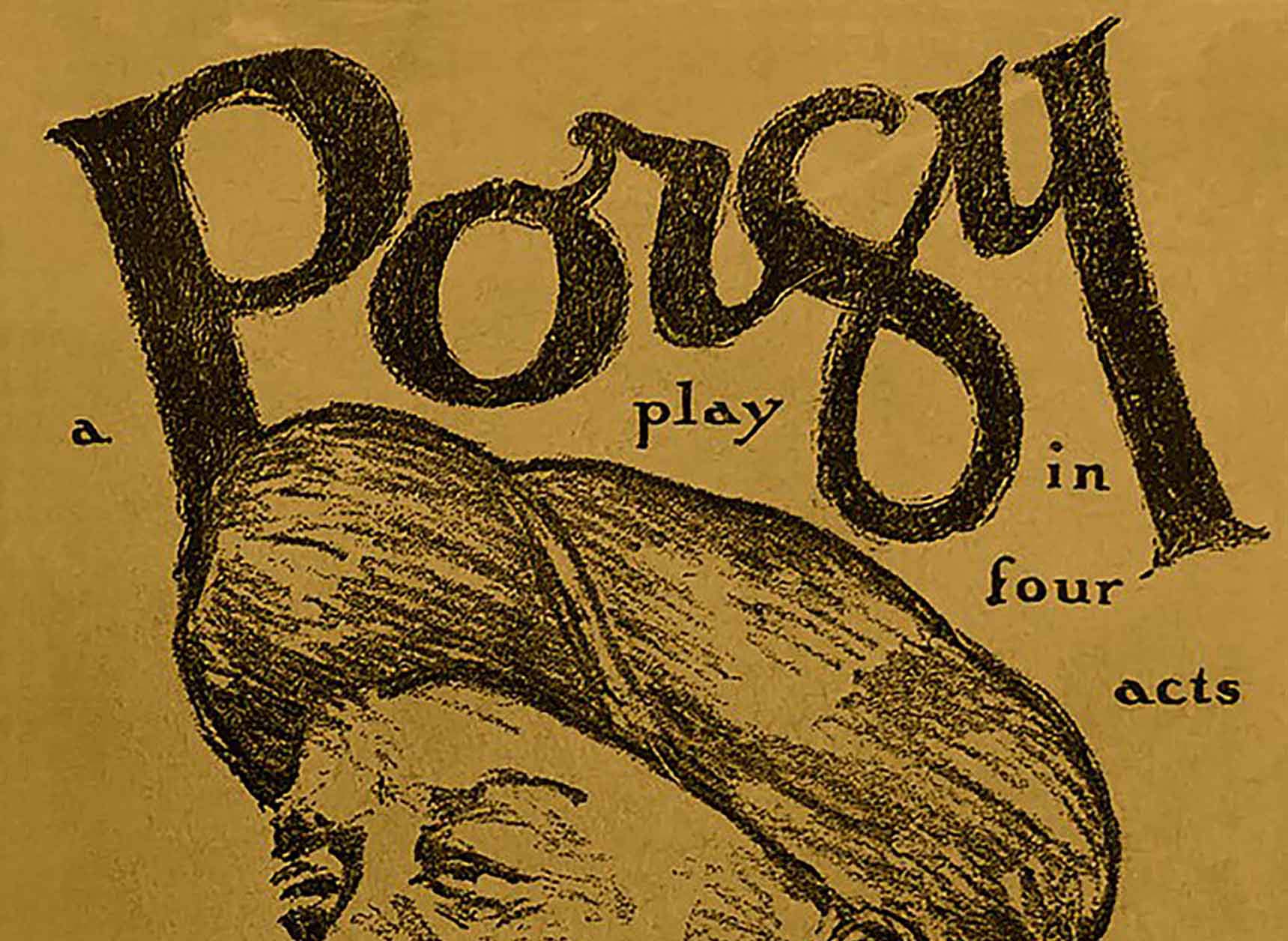 Dust jacket for the play Porgy by Dorothy and DuBose Heyward.