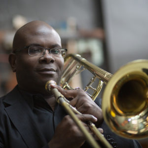 David Jackson with trombone