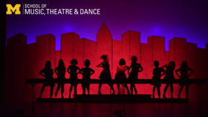 ZOOM background - Musical Theatre performance - silhouette Hey Big Spender from Sweet Charity