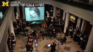 Zoom background - Chamber Choir at the U-M Museum of Art,