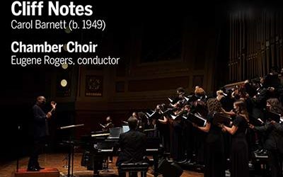 VIDEO: Chamber Choir – “Cliff Notes” by Carol Barnett (premiere)