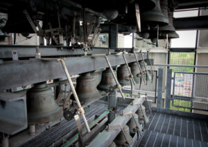 Lurie Carillon Bells lined up
