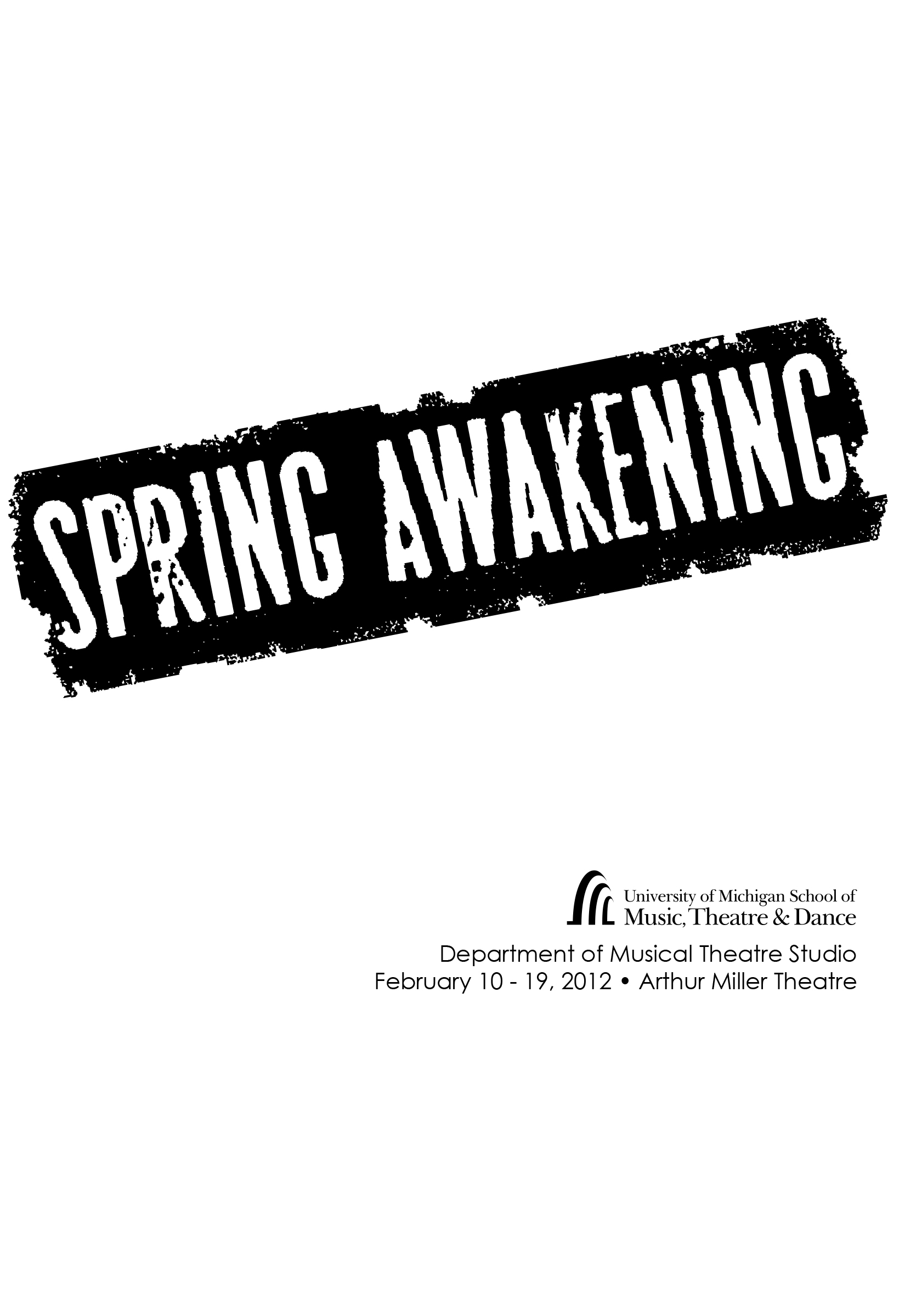 Spring Awakening - University of Michigan School of Music, Theatre & Dance