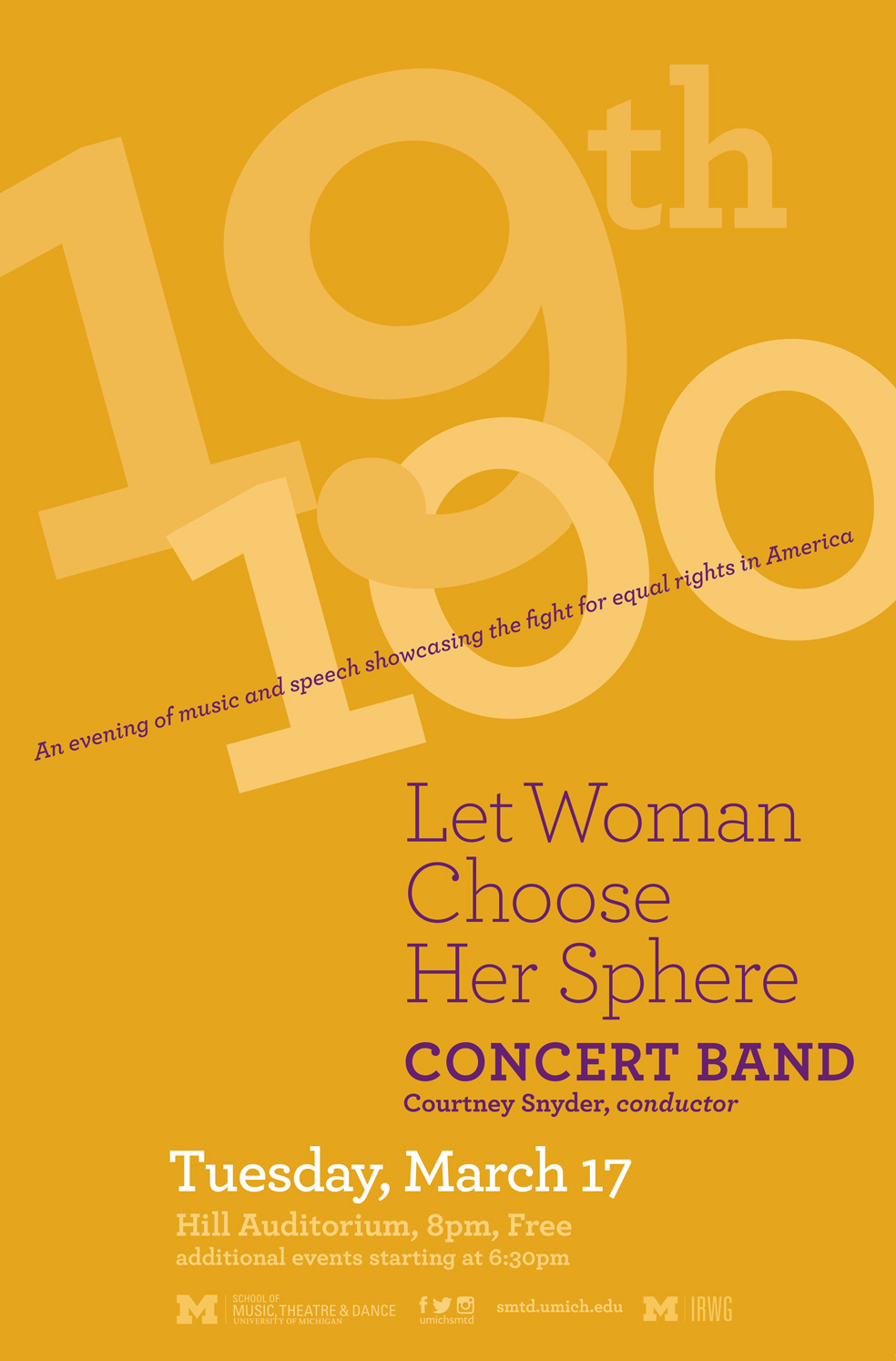 Let Woman Choose Her Sphere Concert Program