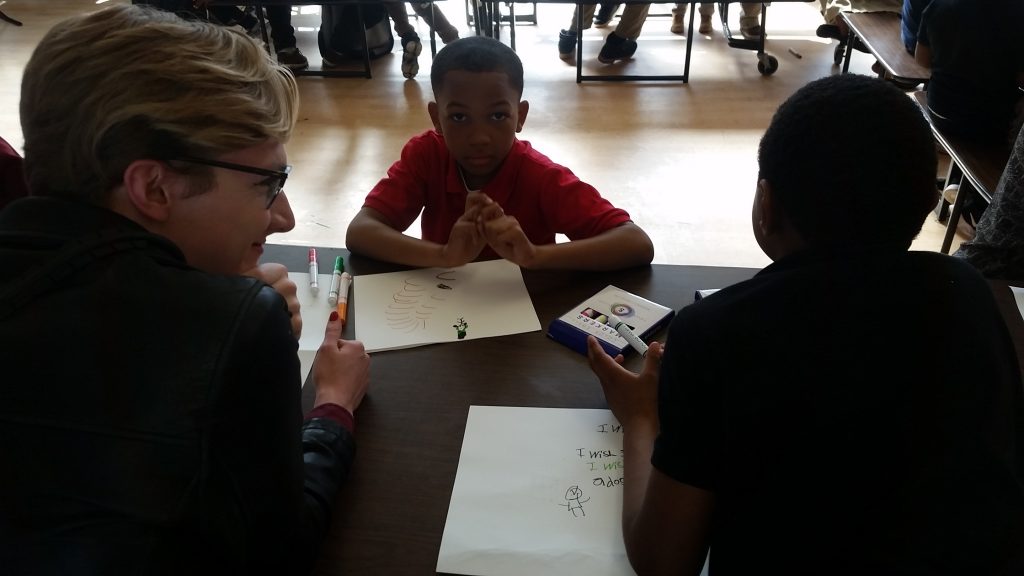 Students working with Chicago Youth