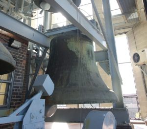 12-ton bourdon bell inside Burton Tower