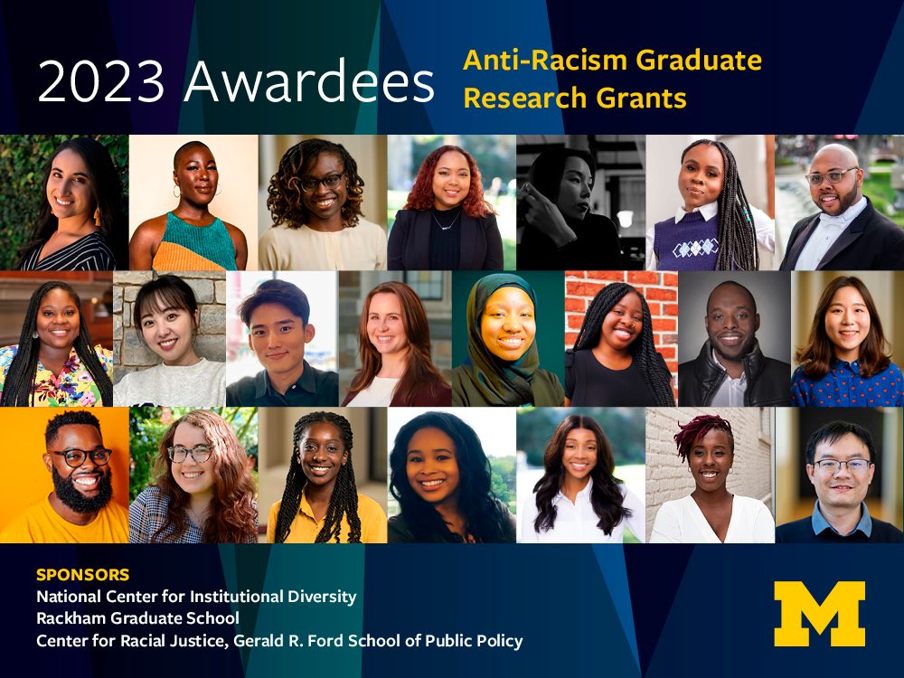 2023 Awardees - Anti-Racism Research Grants - A grid of portraits