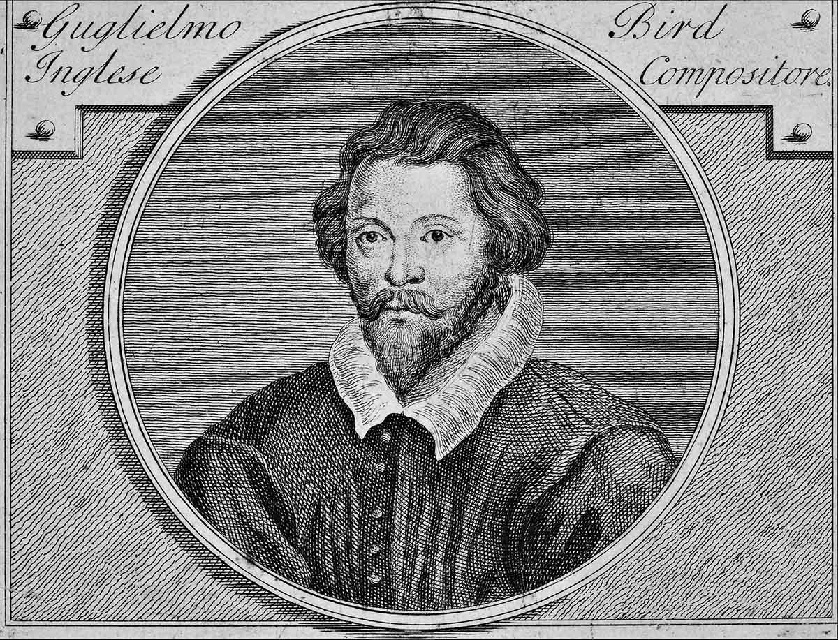 Historic engraved portait of William Byrd, public domain
