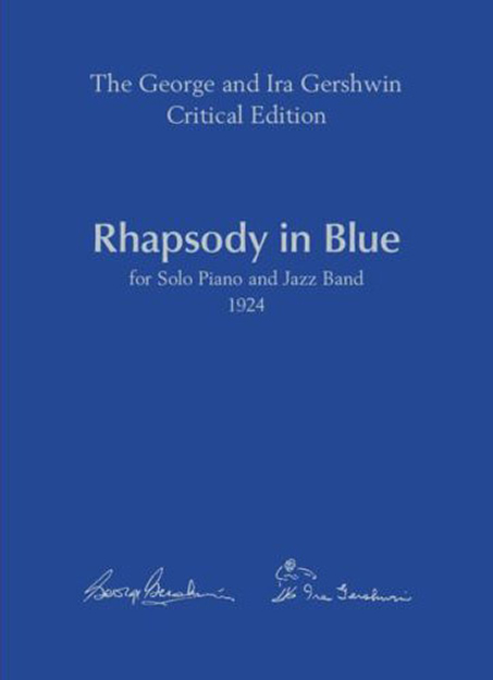 A solid blue cover with titling and signatures of the two Gershwin brothers