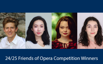 SMTD Announces Winners of the 2024–25 Friends of Opera Competition