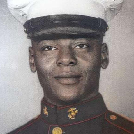 Portrait of Kenneth Chamberlain in military uniform.