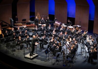 Jason Fettig conducts the Symphony Band in a concert at U-M Flint.