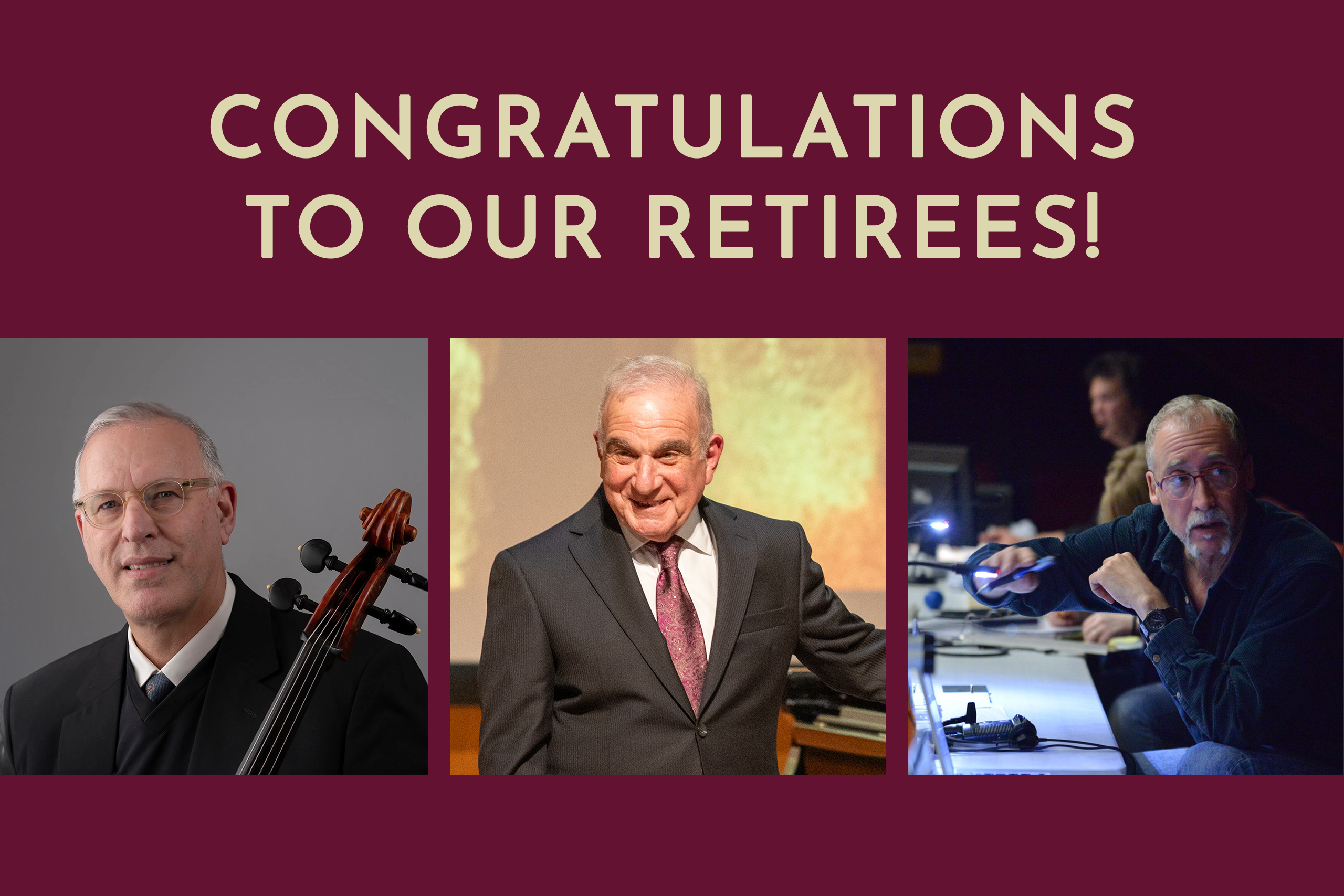Congratulations to our retirees!