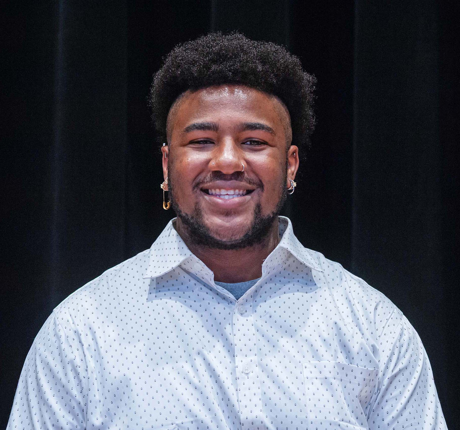 Studio headshot of Isaiah Liggins