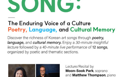 Korean Art Song: The Enduring Voice of a Culture