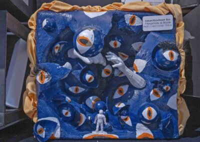 Heeres’s “dream/nightmare box” created for the Foundations in Design class.