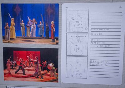 Blatt’s production photos and notes from Julius Caesar.