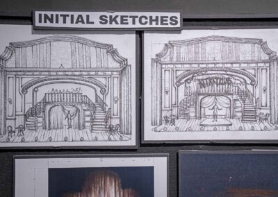 Roberts’s set sketches for Cabaret.