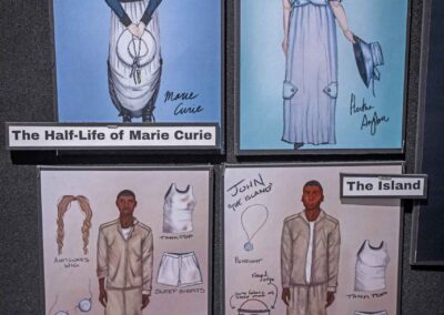 Roberts’s costume renders for The Half-Life of Marie Curie.