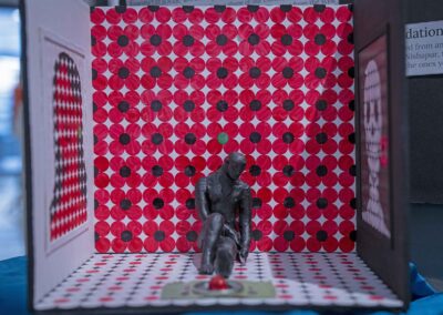 Steever’s “dream/nightmare box” created for the Foundations in Design class.