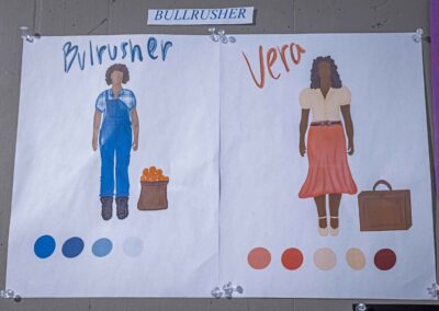 Costume sketches for Bullrusher, designed by Beauchamp.