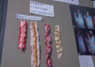 Ribbon samples for period costuming.