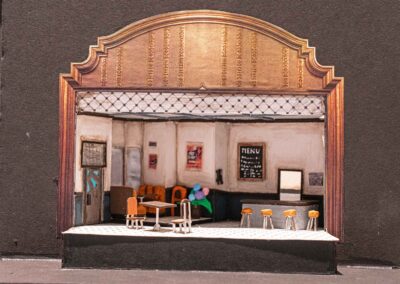 Miniature set model created by Middaugh.