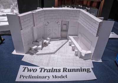 Preliminary scenic model for Two Trains Running, created by Burkel.