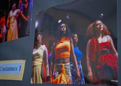 Costume production photo displaying Robert’s work for For Colored Girls.