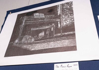 Print by Knas titled The Music Room.