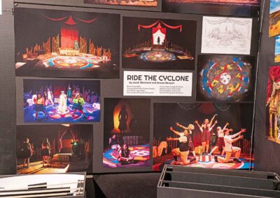 Production photos showing Kosiorowski's work on Ride the Cyclone.