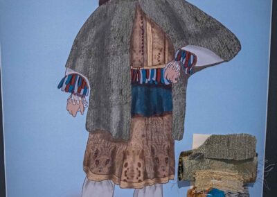 Costume sketch Ali created for Mascarille from Two Precious Maidens, Ridiculed.