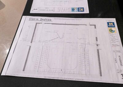 Blueprints for Gloria, drafted by Lev.
