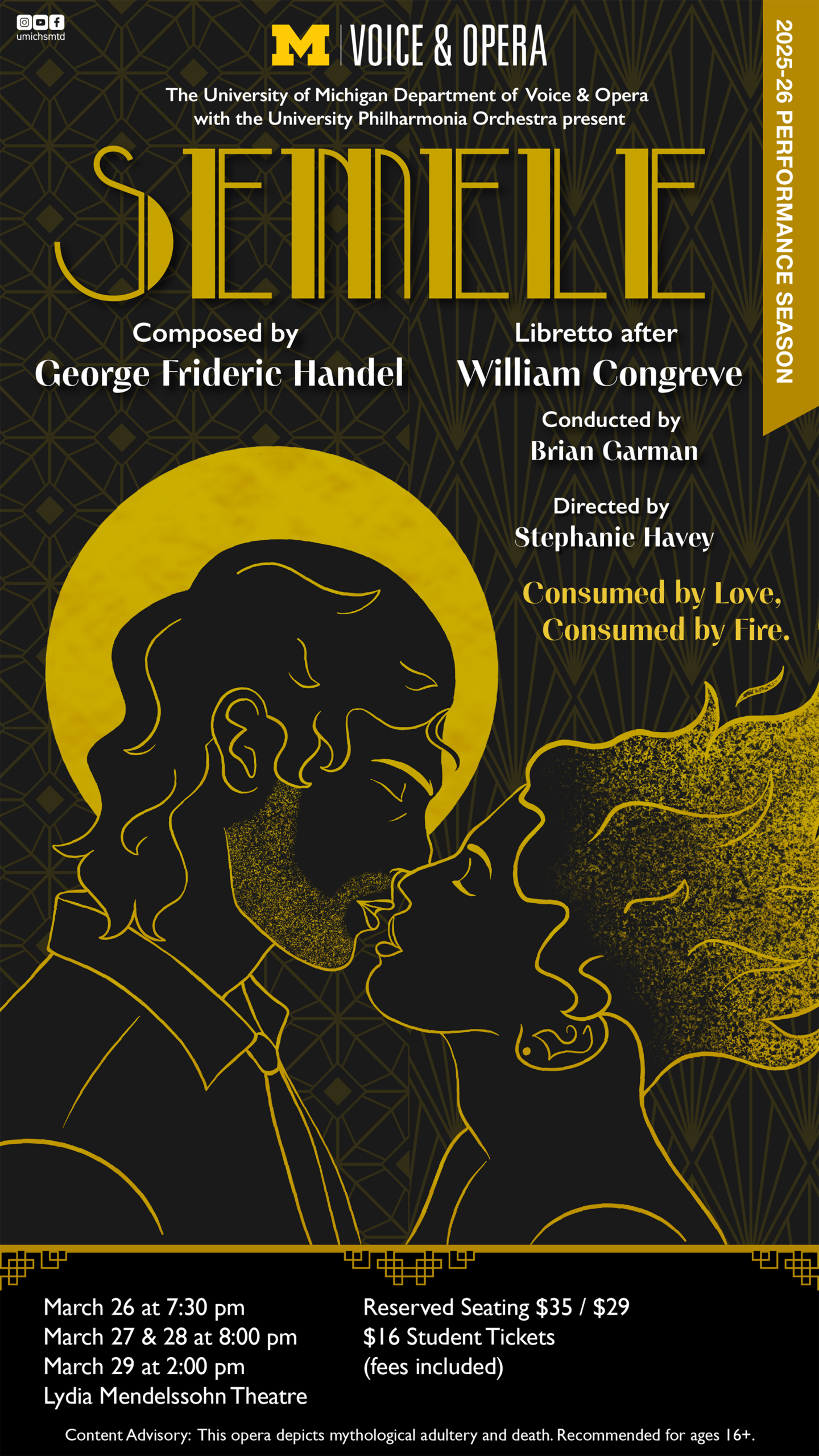 Poster for the SMTD Production "Semele"