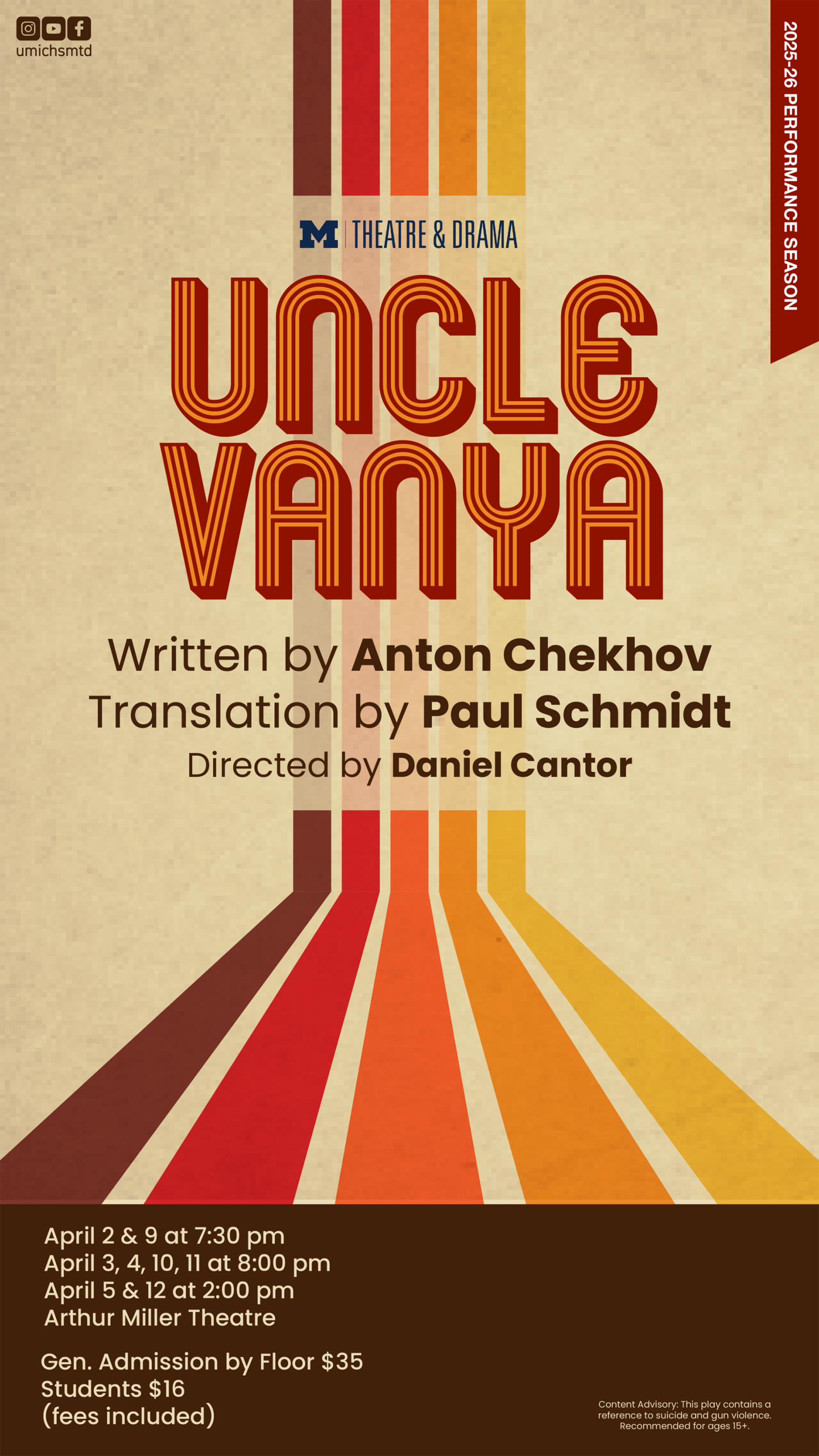 Poster for the SMTD Production "Uncle Vanya"