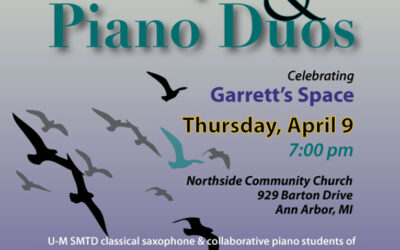 CONCERT4aCAUSE #38: Saxophone & Piano Duos celebrating Garrett’s Space